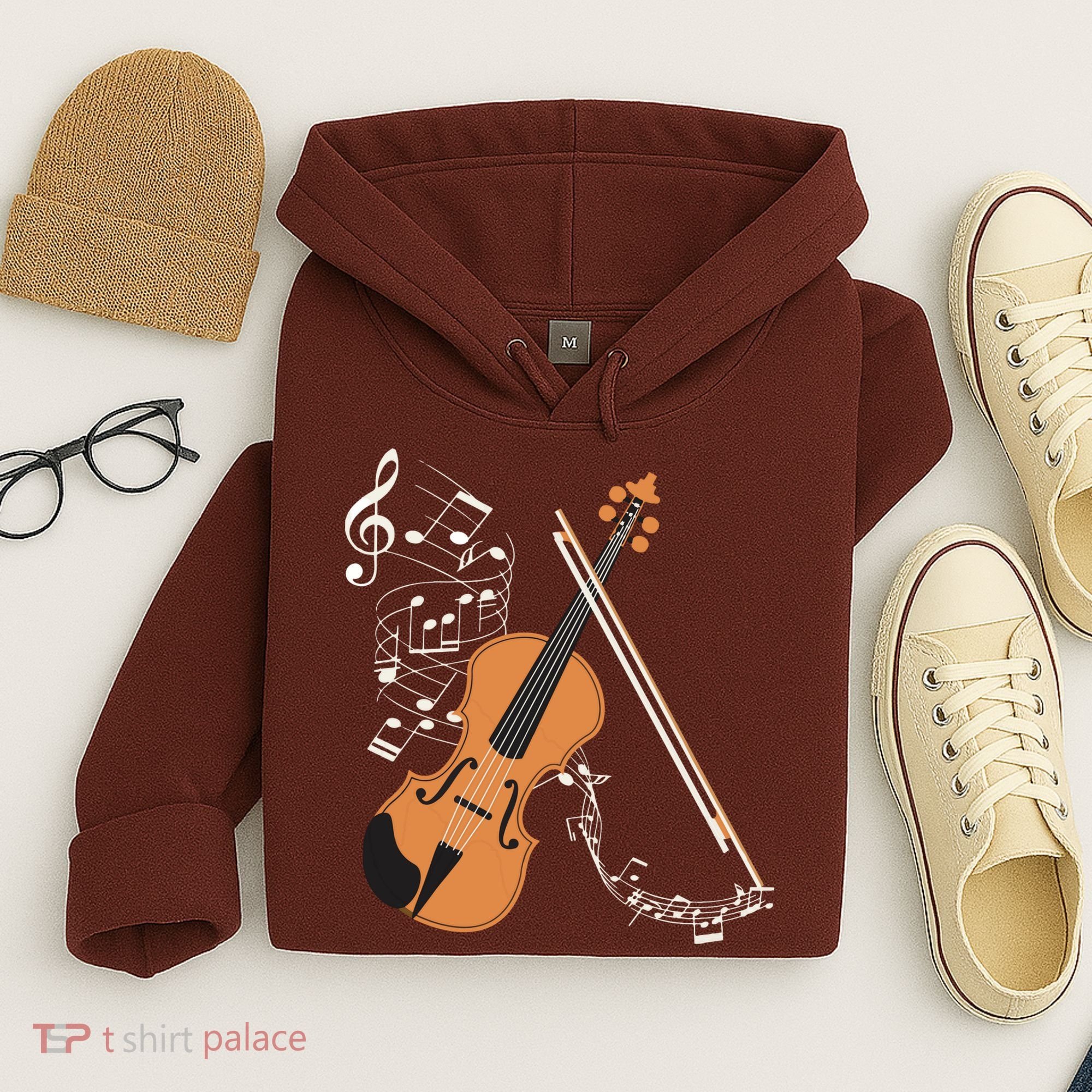 Orchestra Violin Player Gift Musical Instrument Violin Hoodie