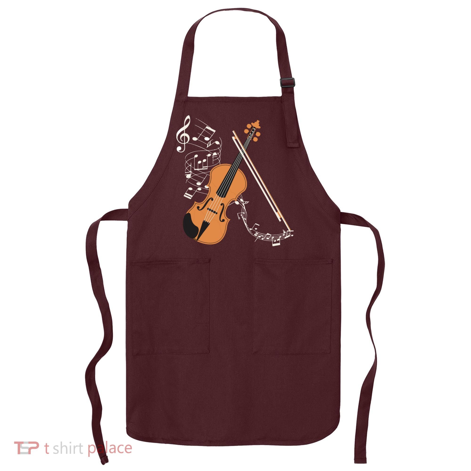 Orchestra Violin Player Gift Musical Instrument Violin Apron