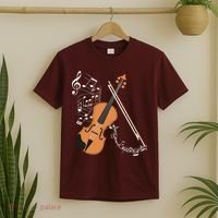 Orchestra Violin Player Gift Musical Instrument Violin T-Shirt thumb 2