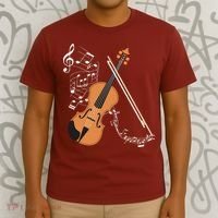 Orchestra Violin Player Gift Musical Instrument Violin T-Shirt thumb 3