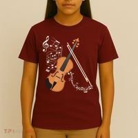 Orchestra Violin Player Gift Musical Instrument Violin T-Shirt thumb 4