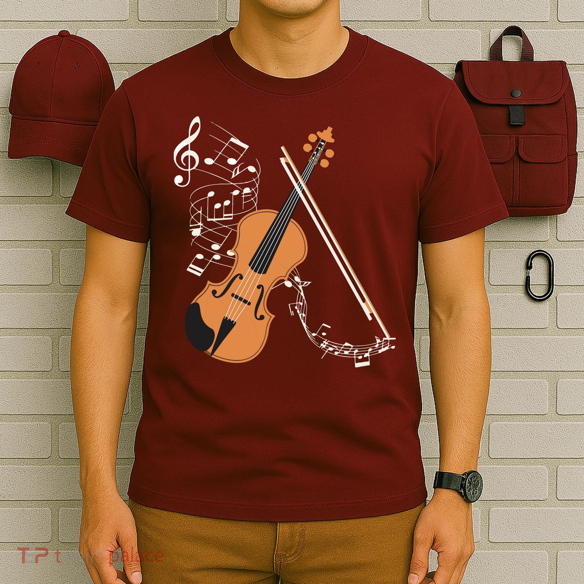 Orchestra Violin Player Gift Musical Instrument Violin T-Shirt