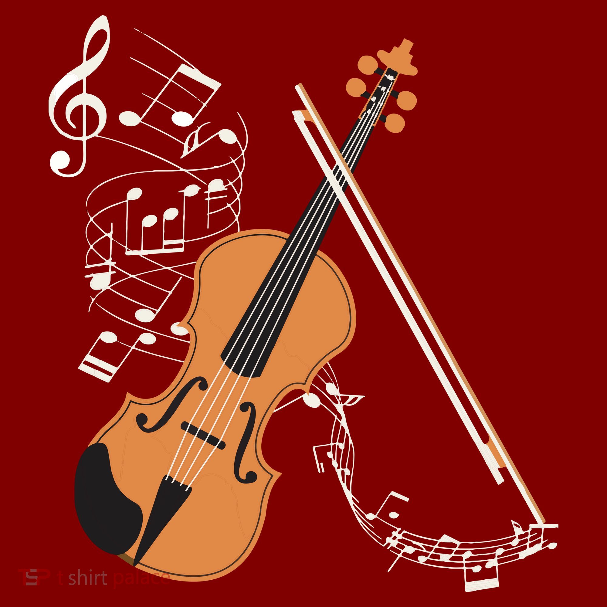Orchestra Violin Player Gift Musical Instrument Violin T-Shirt
