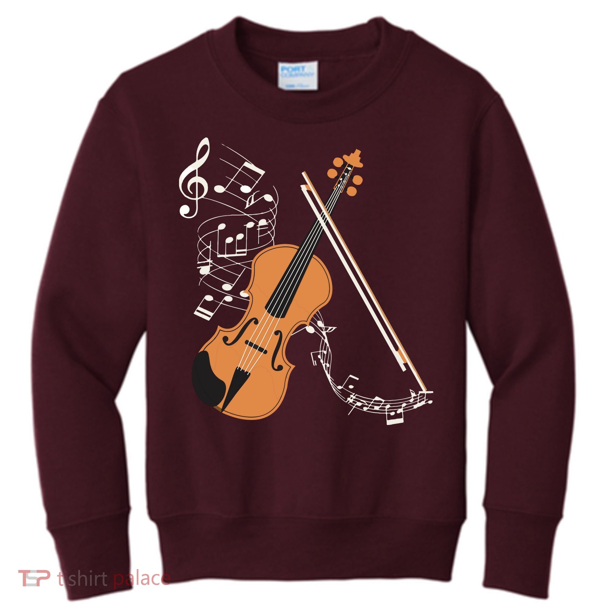 Orchestra Violin Player Gift Musical Instrument Violin Kids Sweatshirt