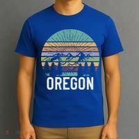 Oregon Vintage Retro Mountain 70's 80's Camping Ski Gift T-Shirt thumb 3