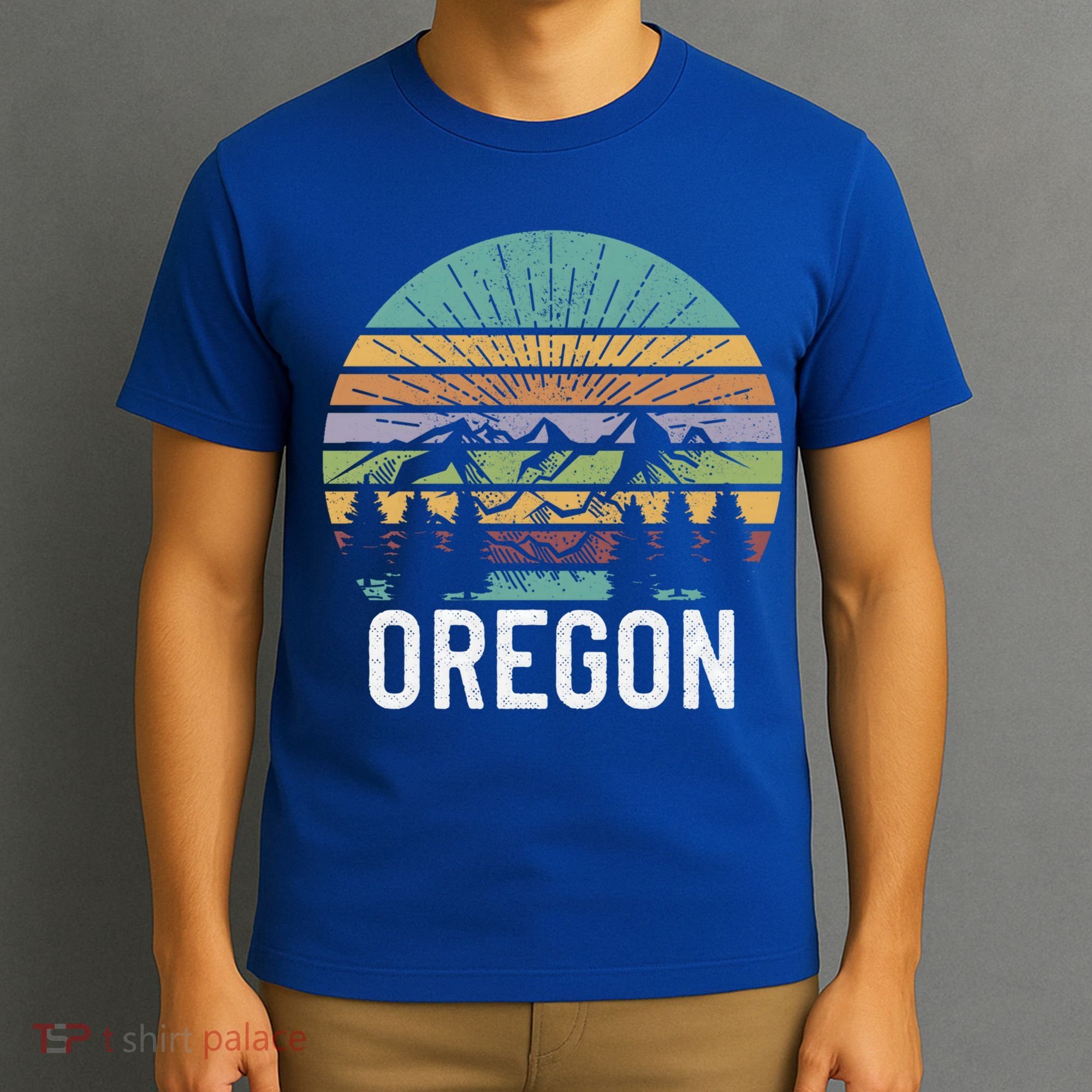 Oregon Vintage Retro Mountain 70's 80's Camping Ski Gift T-Shirt