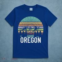 Oregon Vintage Retro Mountain 70's 80's Camping Ski Gift T-Shirt thumb 5