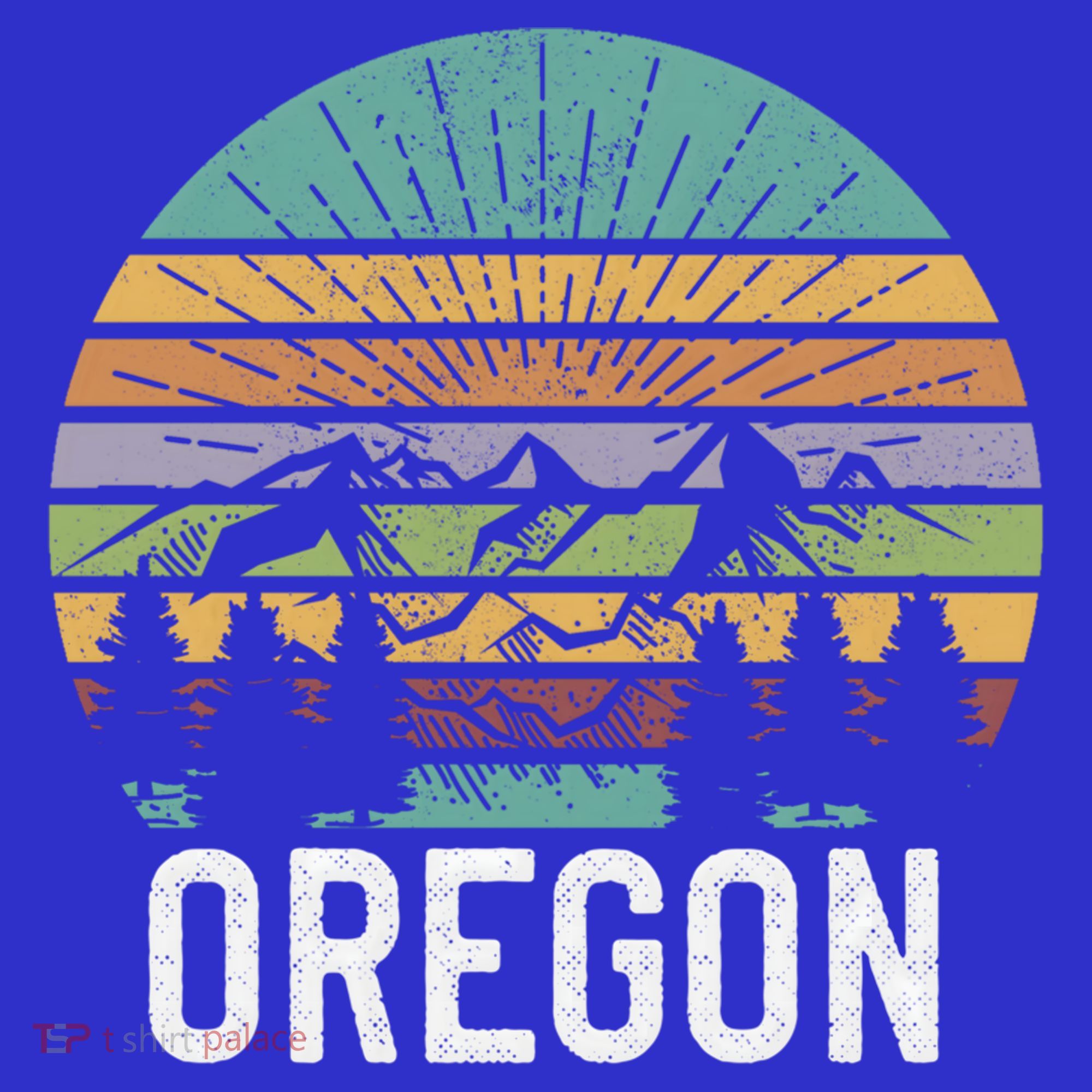 Oregon Vintage Retro Mountain 70's 80's Camping Ski Gift T-Shirt