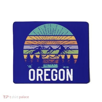 Oregon Vintage Retro Mountain 70's 80's Camping Ski Gift Mousepad