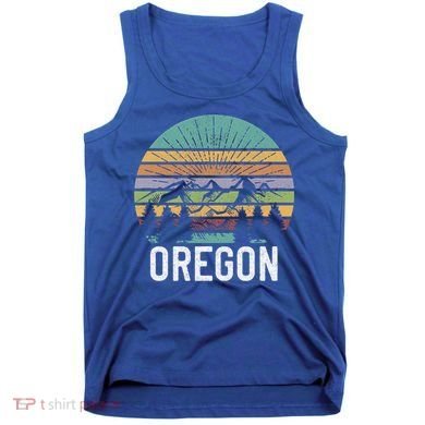Oregon Vintage Retro Mountain 70's 80's Camping Ski Gift Tank Top