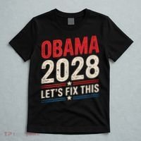 Obama Vintage Retro Patriotic 2028 Political Protest Rally T-Shirt thumb 5