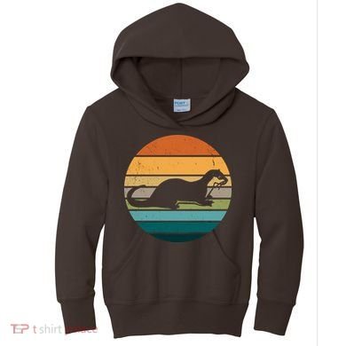 Otter Vintage Retro Logo Kids Hoodie