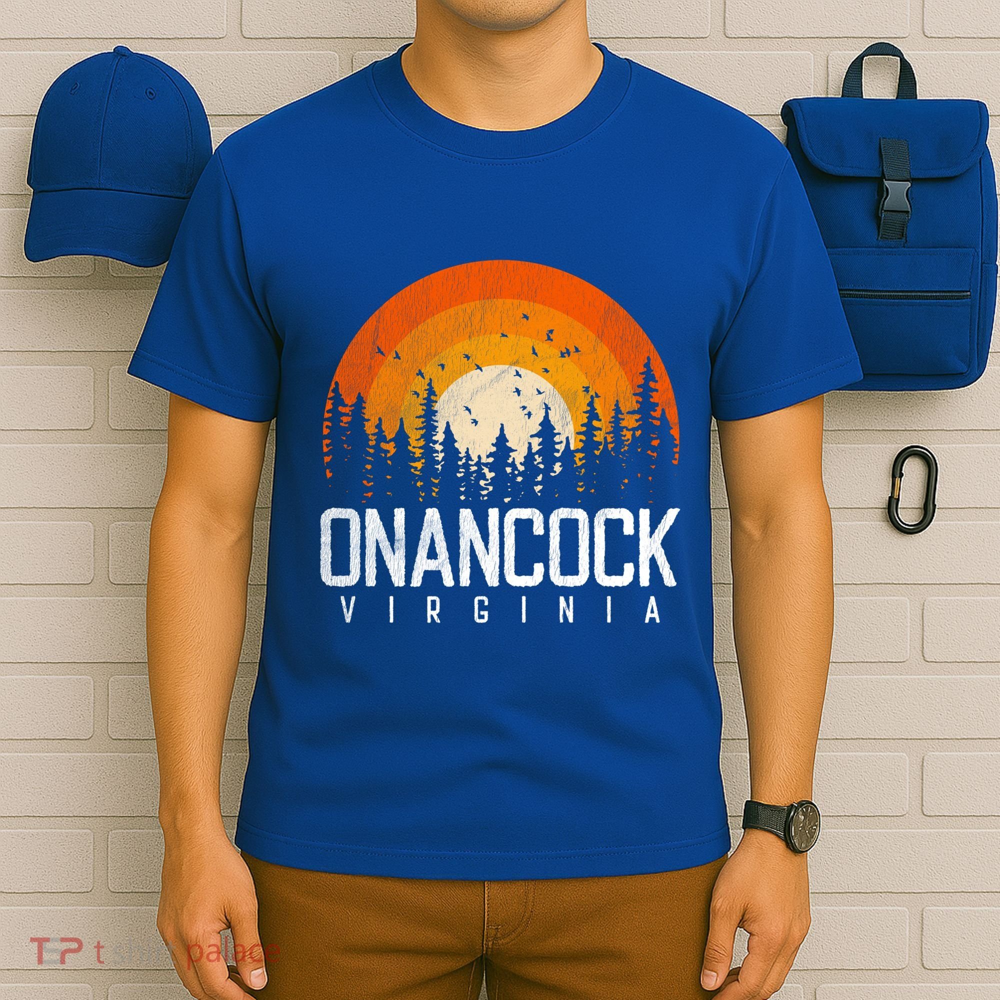 Onancock Virginia Va Gift Vintage 70s 80s 90s Retro Gift Cute Gift T-Shirt
