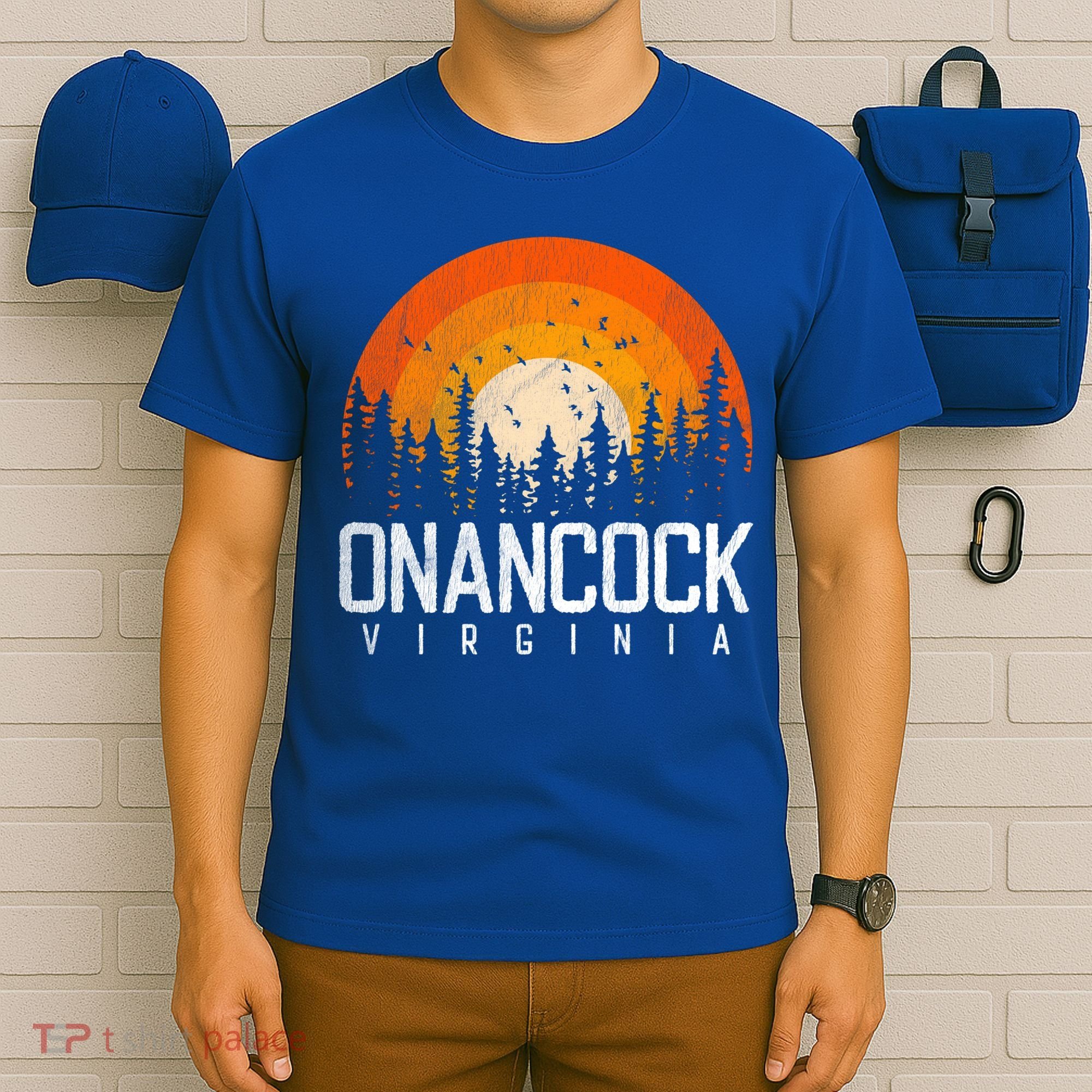 Onancock Virginia Va Gift Vintage 70s 80s 90s Retro Gift T-Shirt