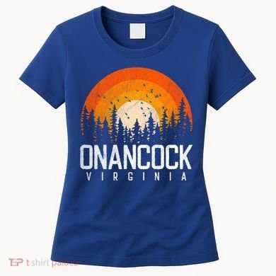 Onancock Virginia Va Gift Vintage 70s 80s 90s Retro Gift Women's T-Shirt