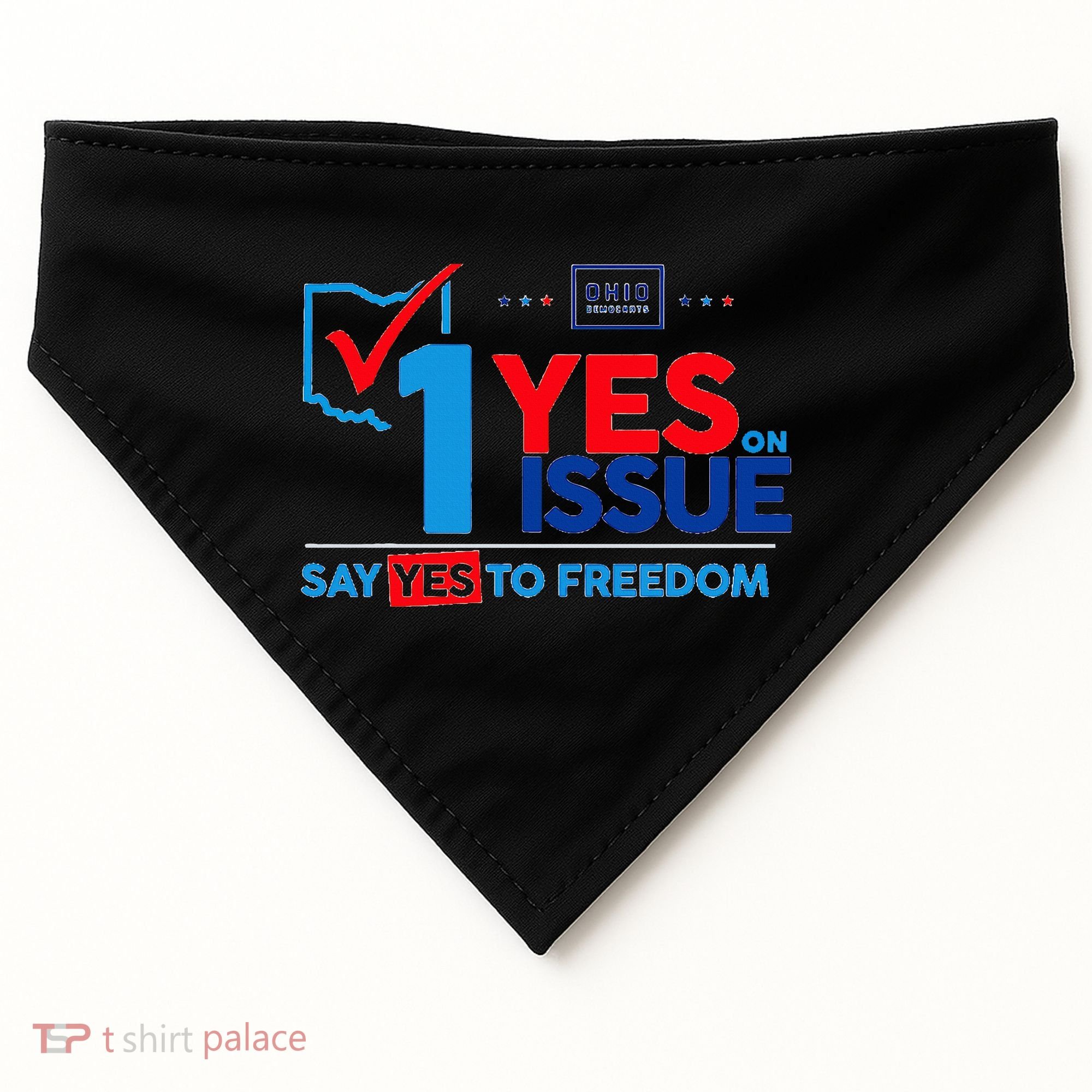 Ohio Vote YES in November on Issue 1 USA-Made Doggie Bandana
