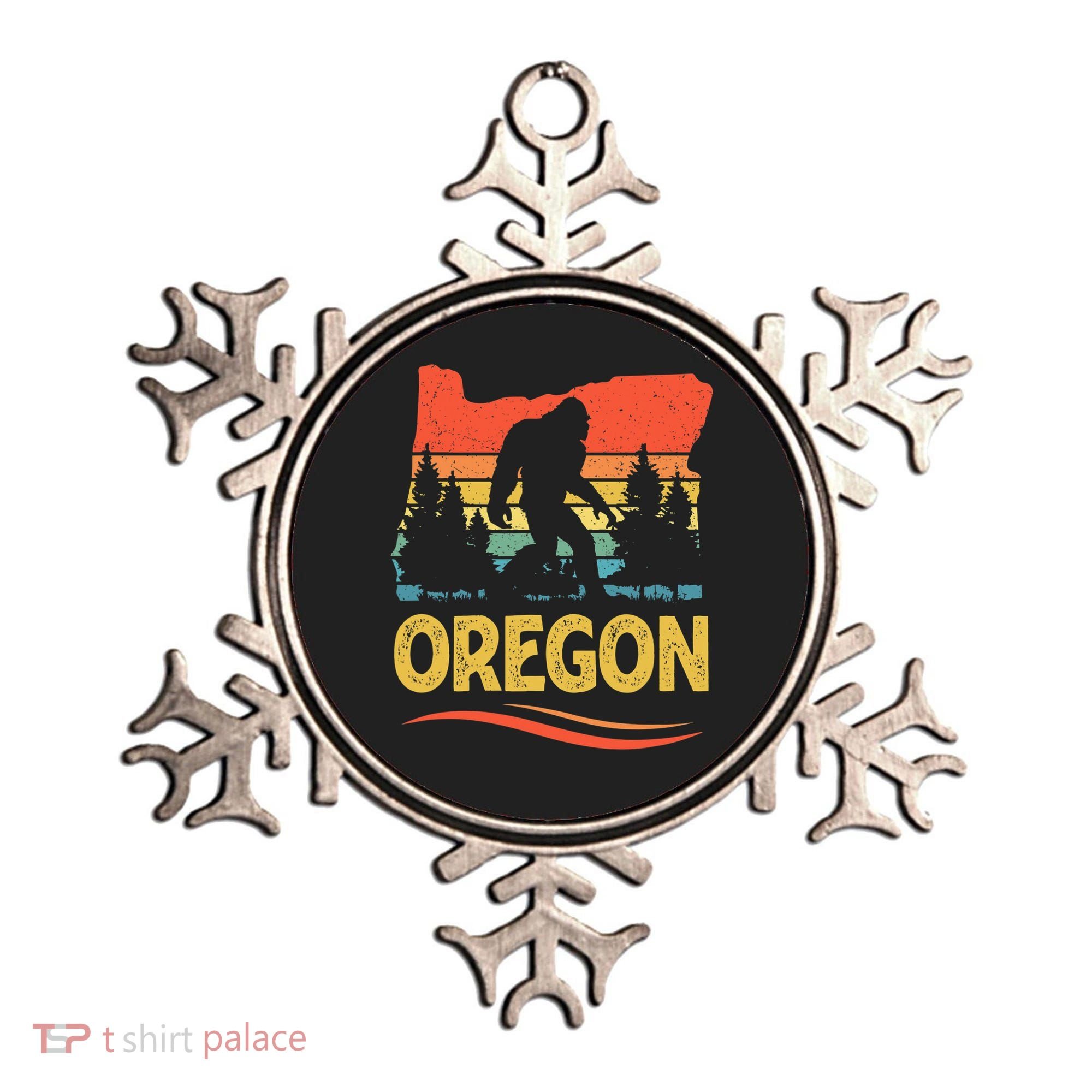 Oregon with a Bigfoot Ornament
