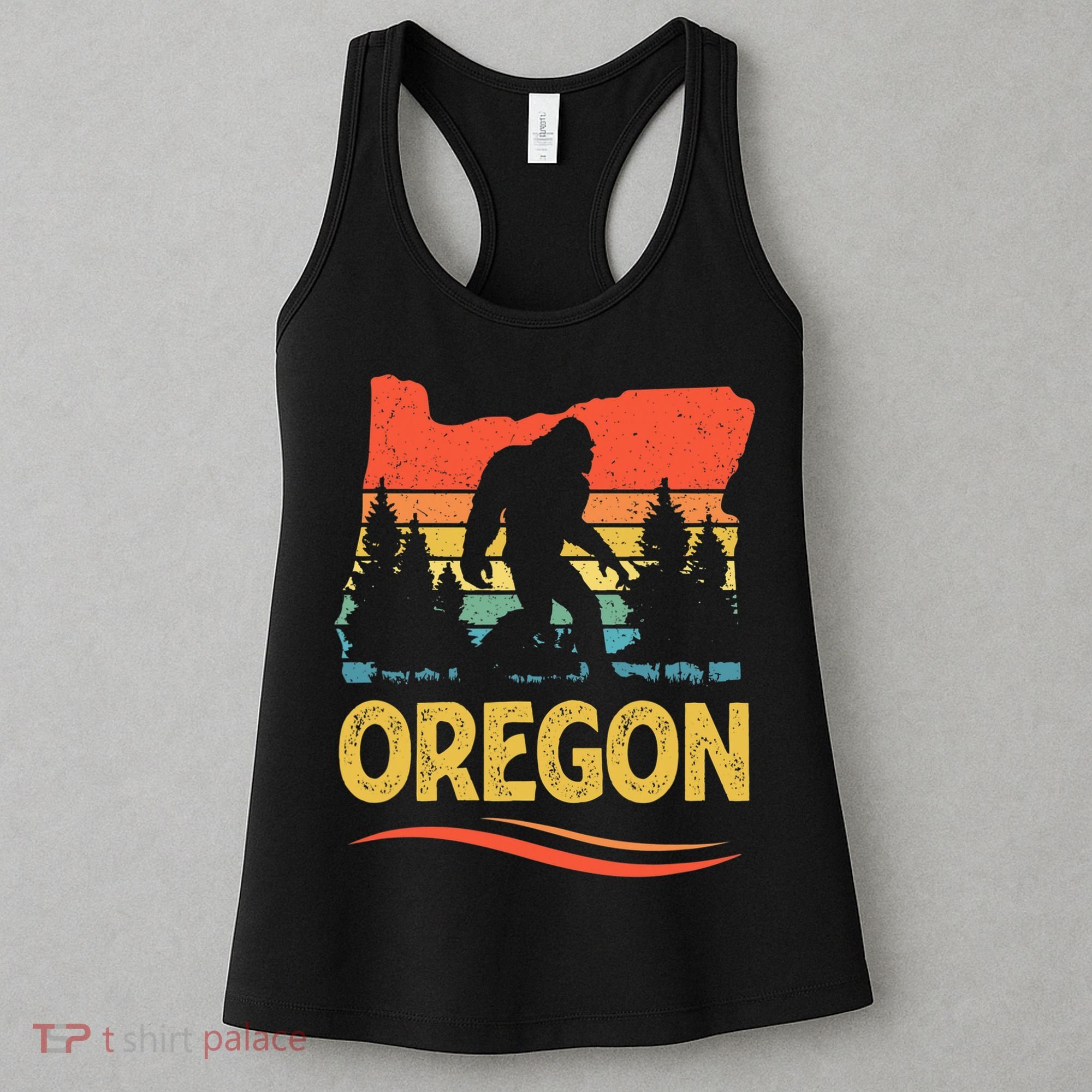 Oregon with a Bigfoot Women's Tank Top