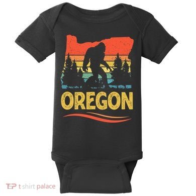 Oregon with a Bigfoot Baby Bodysuit