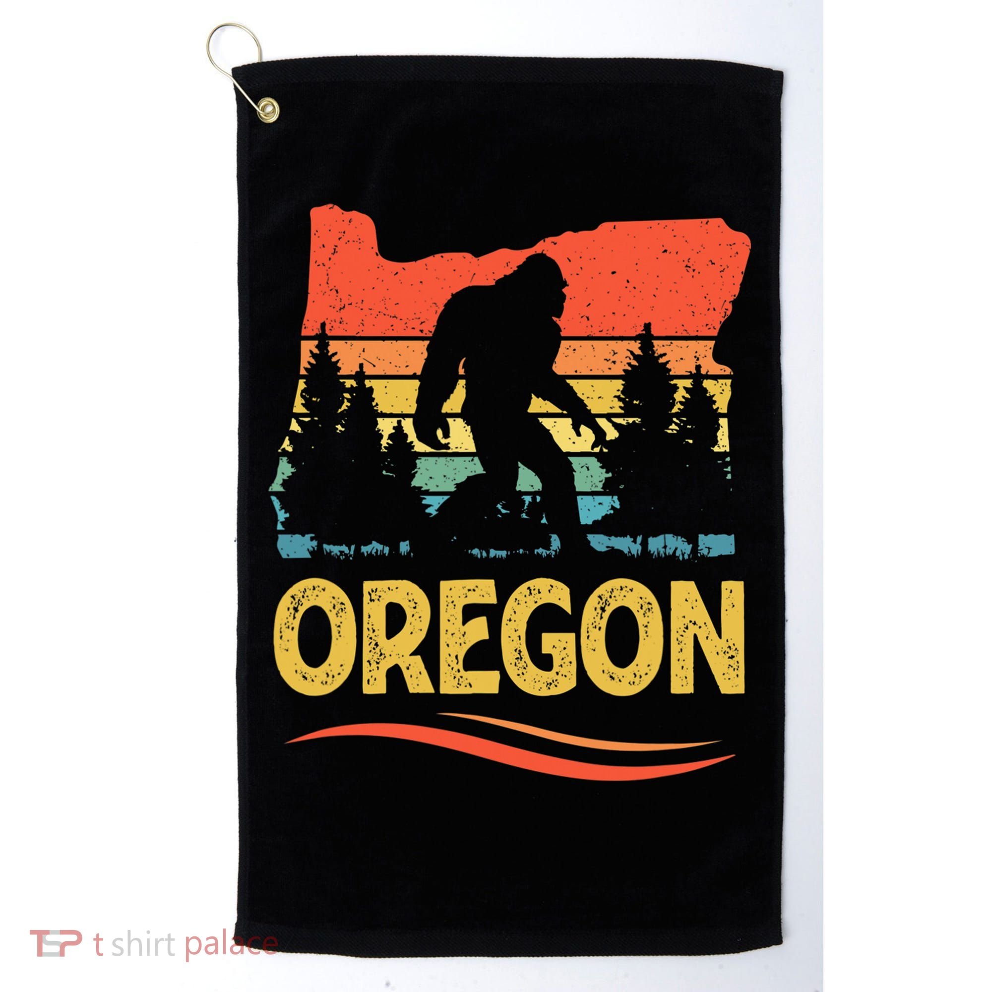 Oregon with a Bigfoot Golf Towel