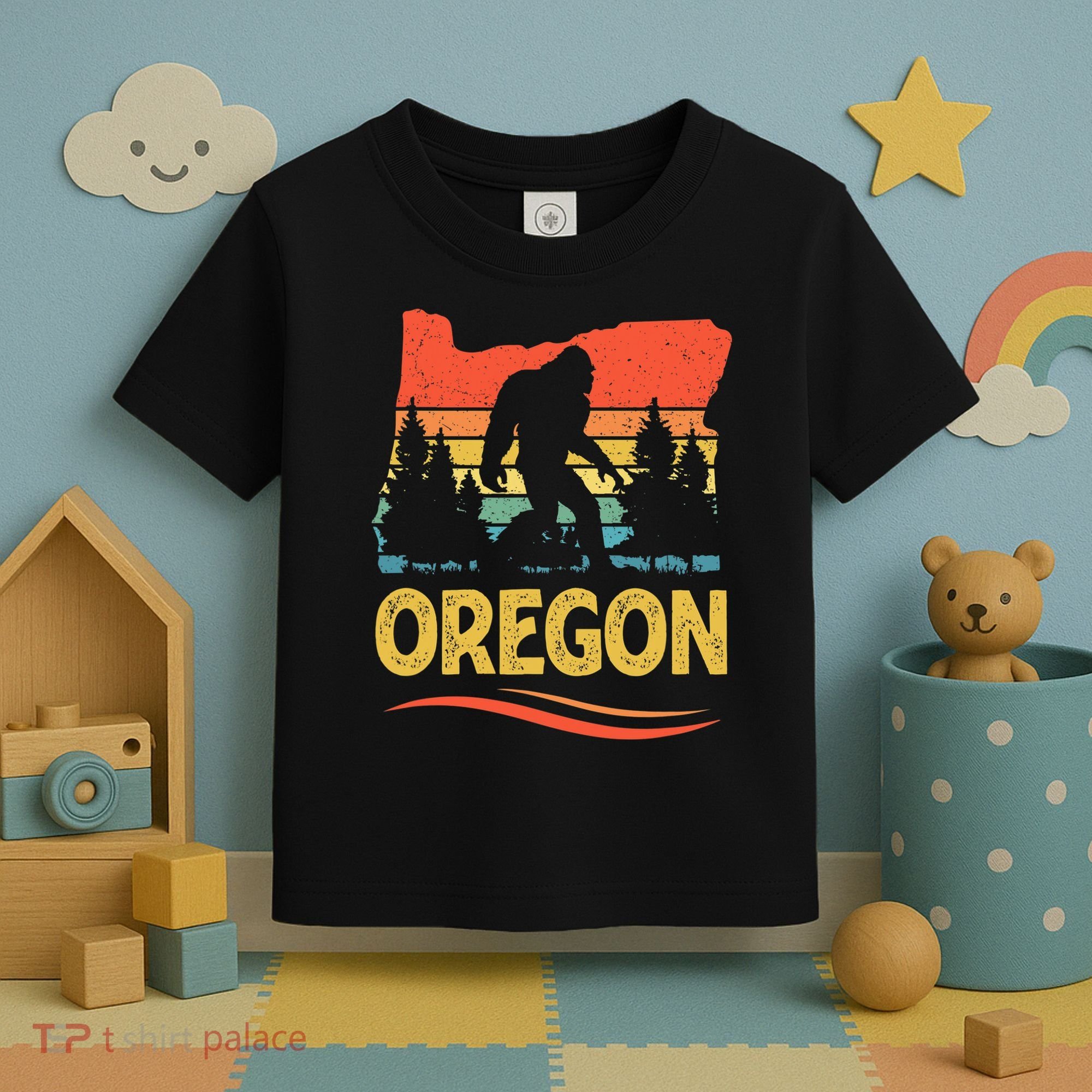 Oregon with a Bigfoot Toddler T-Shirt