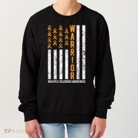 Orange Warrior And Multiple Sclerosis Awareness Gift Women's Sweatshirt thumb 0