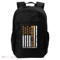 Orange Warrior And Multiple Sclerosis Awareness Gift Backpack thumb 0