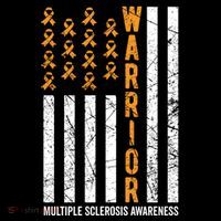 Orange Warrior And Multiple Sclerosis Awareness Gift Backpack thumb 2