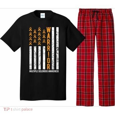 Orange Warrior And Multiple Sclerosis Awareness Gift Pajama Set