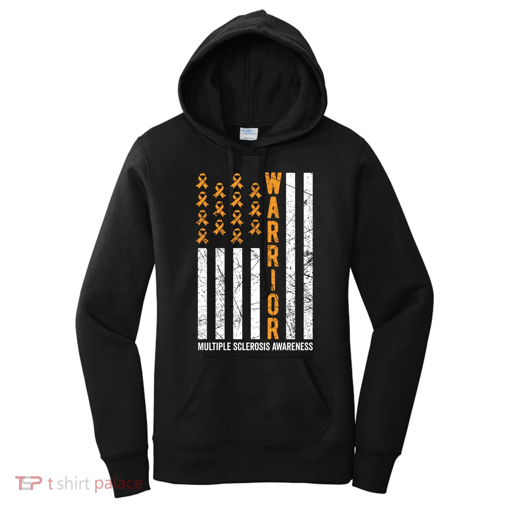 Orange Warrior And Multiple Sclerosis Awareness Gift Women's Hoodie