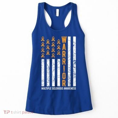 Orange Warrior And Multiple Sclerosis Awareness Gift Women's Tank Top