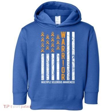 Orange Warrior And Multiple Sclerosis Awareness Gift Toddler Hoodie