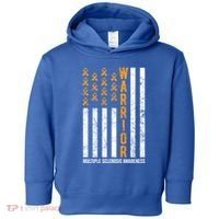 Orange Warrior And Multiple Sclerosis Awareness Gift Toddler Hoodie thumb 0