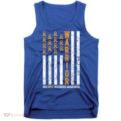 Orange Warrior And Multiple Sclerosis Awareness Gift Tank Top