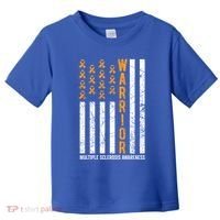 Orange Warrior And Multiple Sclerosis Awareness Gift Toddler T-Shirt thumb 0