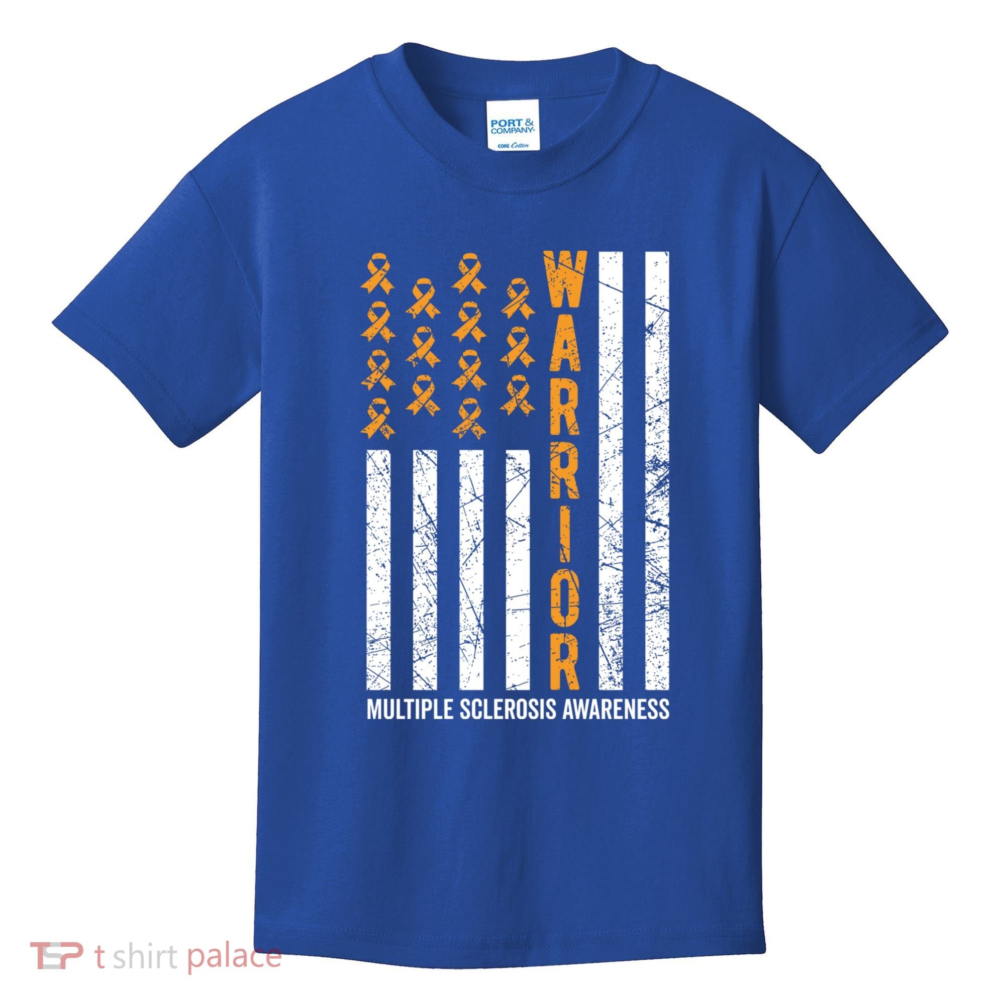 Orange Warrior And Multiple Sclerosis Awareness Gift Kids T-Shirt