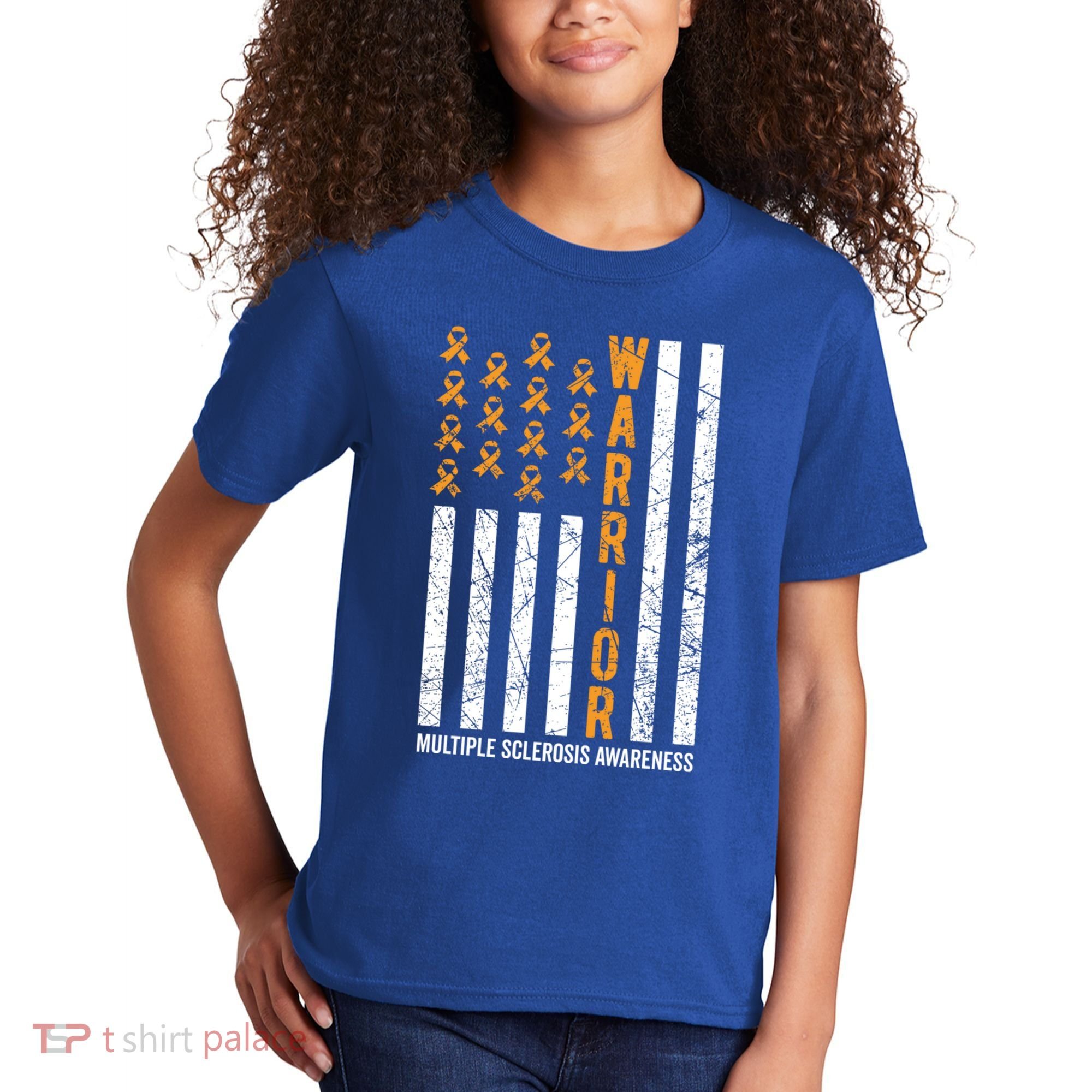 Orange Warrior And Multiple Sclerosis Awareness Gift Kids T-Shirt