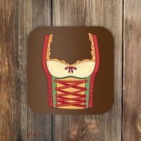 Oktoberfest Woman Costume Coaster thumb 0