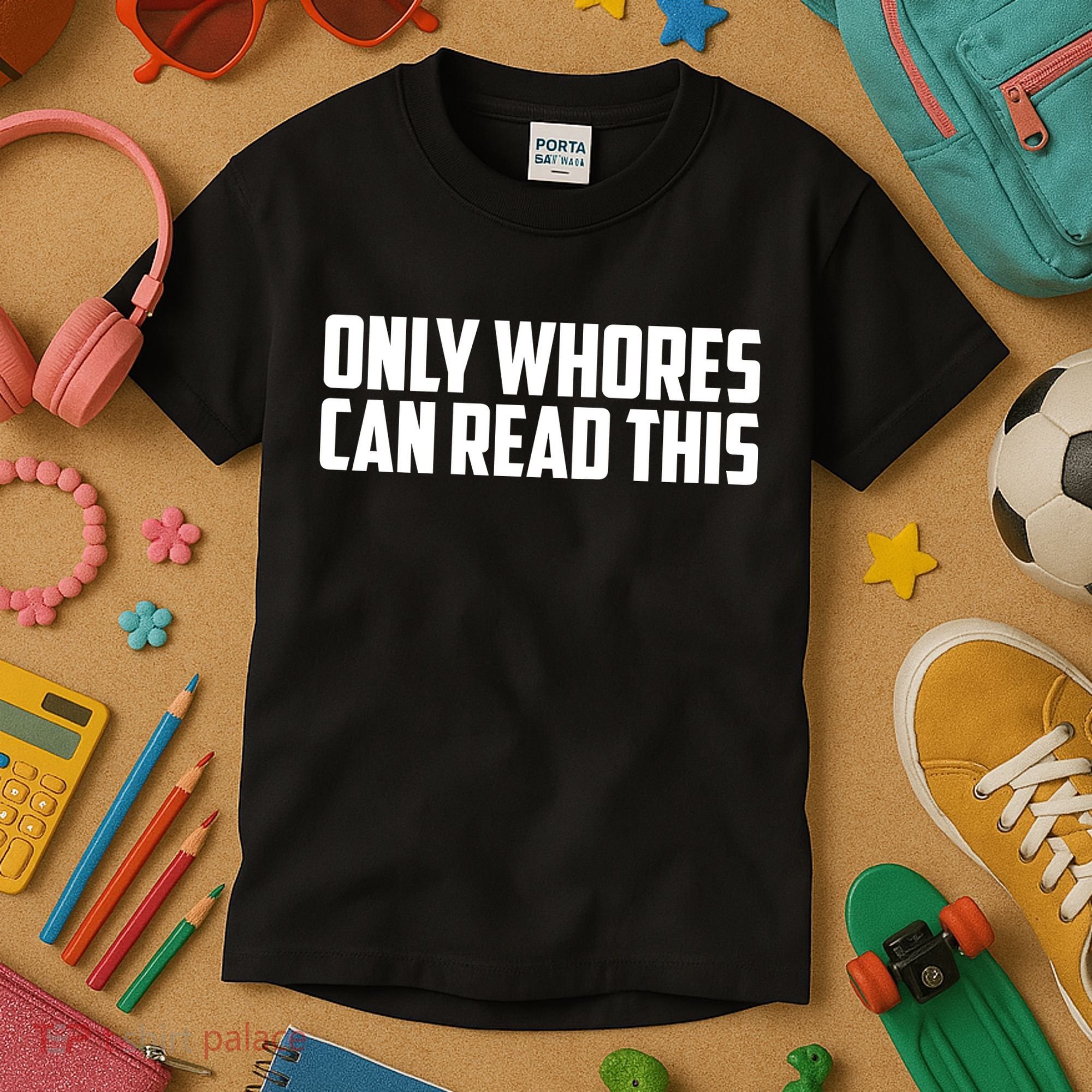 Only Whores Can Read This Funny Kids T-Shirt