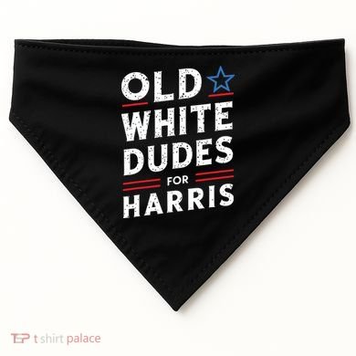 Old White Dudes For Harris Kamala 2024 USA-Made Doggie Bandana