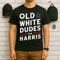 Old White Dudes For Harris Kamala 2024 T-Shirt thumb 6