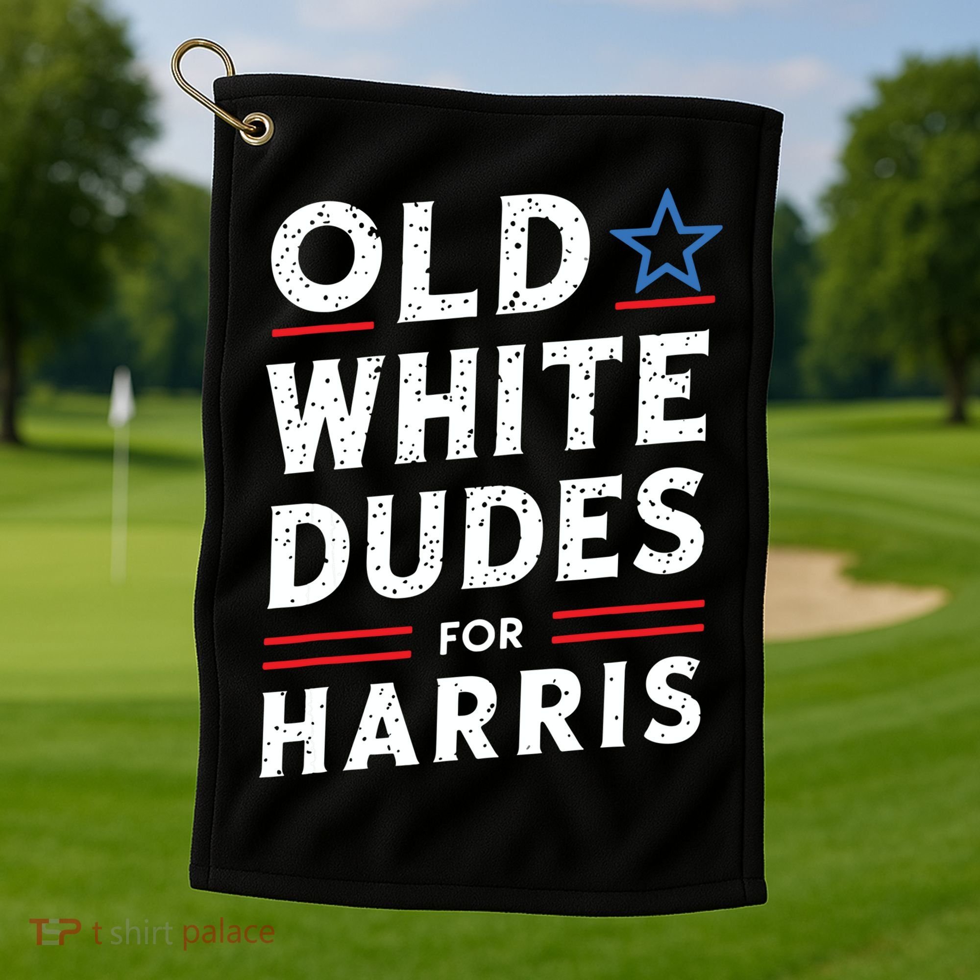 Old White Dudes For Harris Kamala 2024 Golf Towel