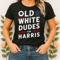 Old White Dudes For Harris Kamala 2024 Women's T-Shirt thumb 2