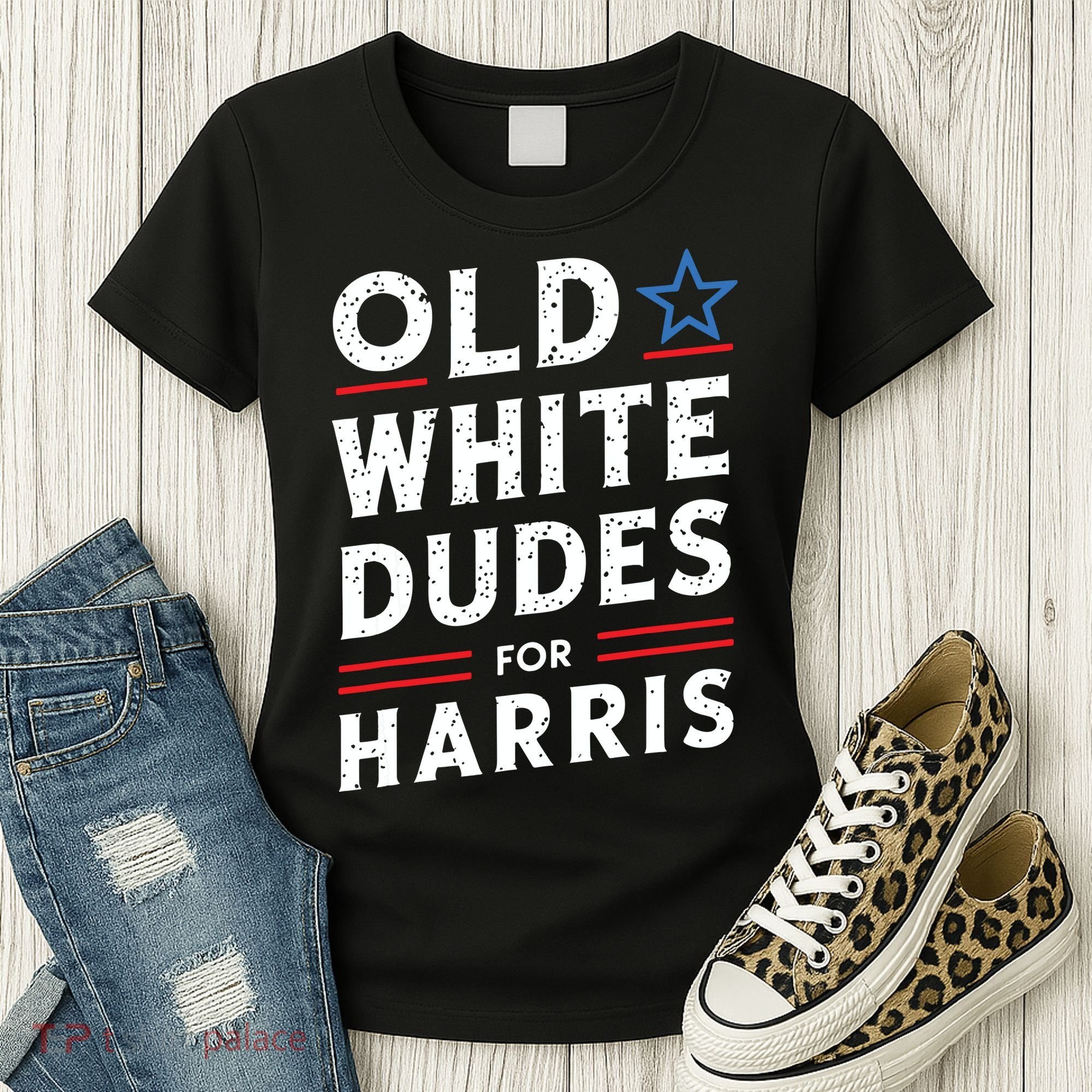 Old White Dudes For Harris Kamala 2024 Women's T-Shirt