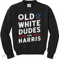 Old White Dudes For Harris Kamala 2024 Kids Sweatshirt thumb 0
