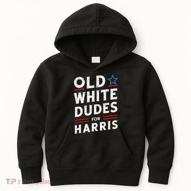 Old White Dudes For Harris Kamala 2024 Kids Hoodie