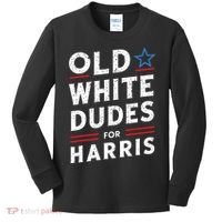 Old White Dudes For Harris Kamala 2024 Kids Long Sleeve Shirt thumb 0