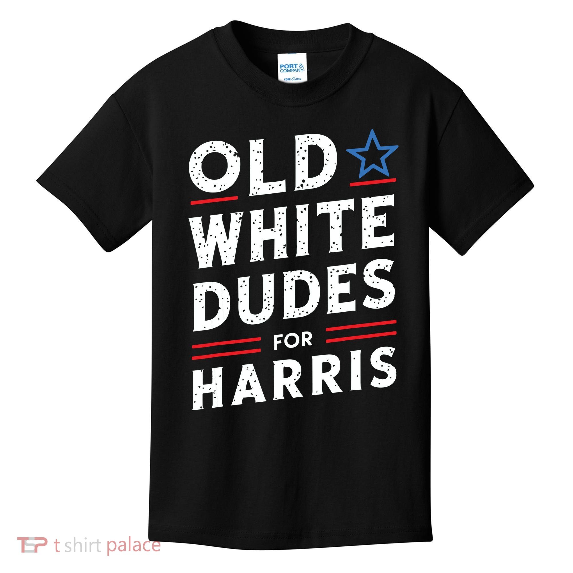 Old White Dudes For Harris Kamala 2024 Kids T-Shirt