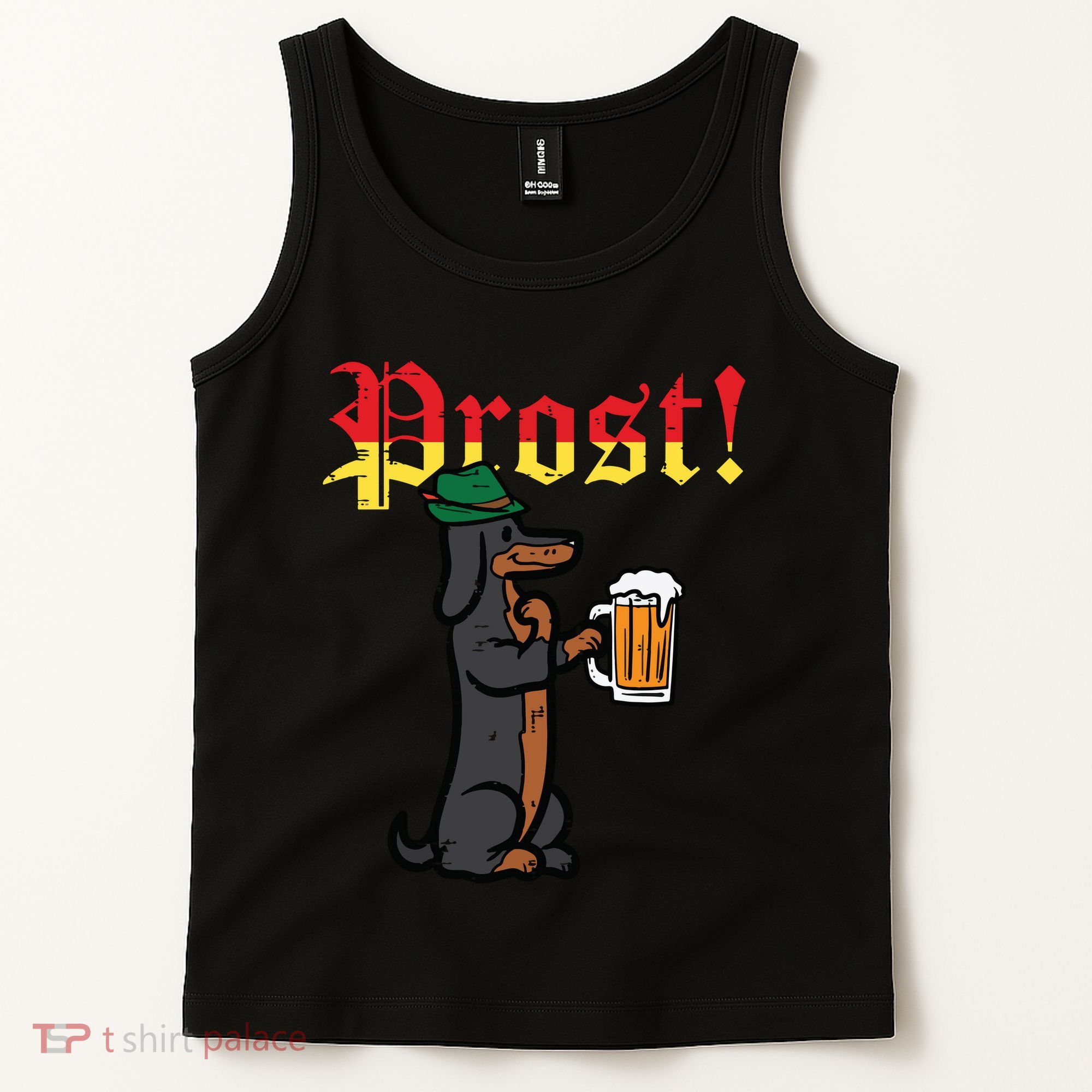 Oktoberfest Wiener Dog Prost German Costume Tank Top