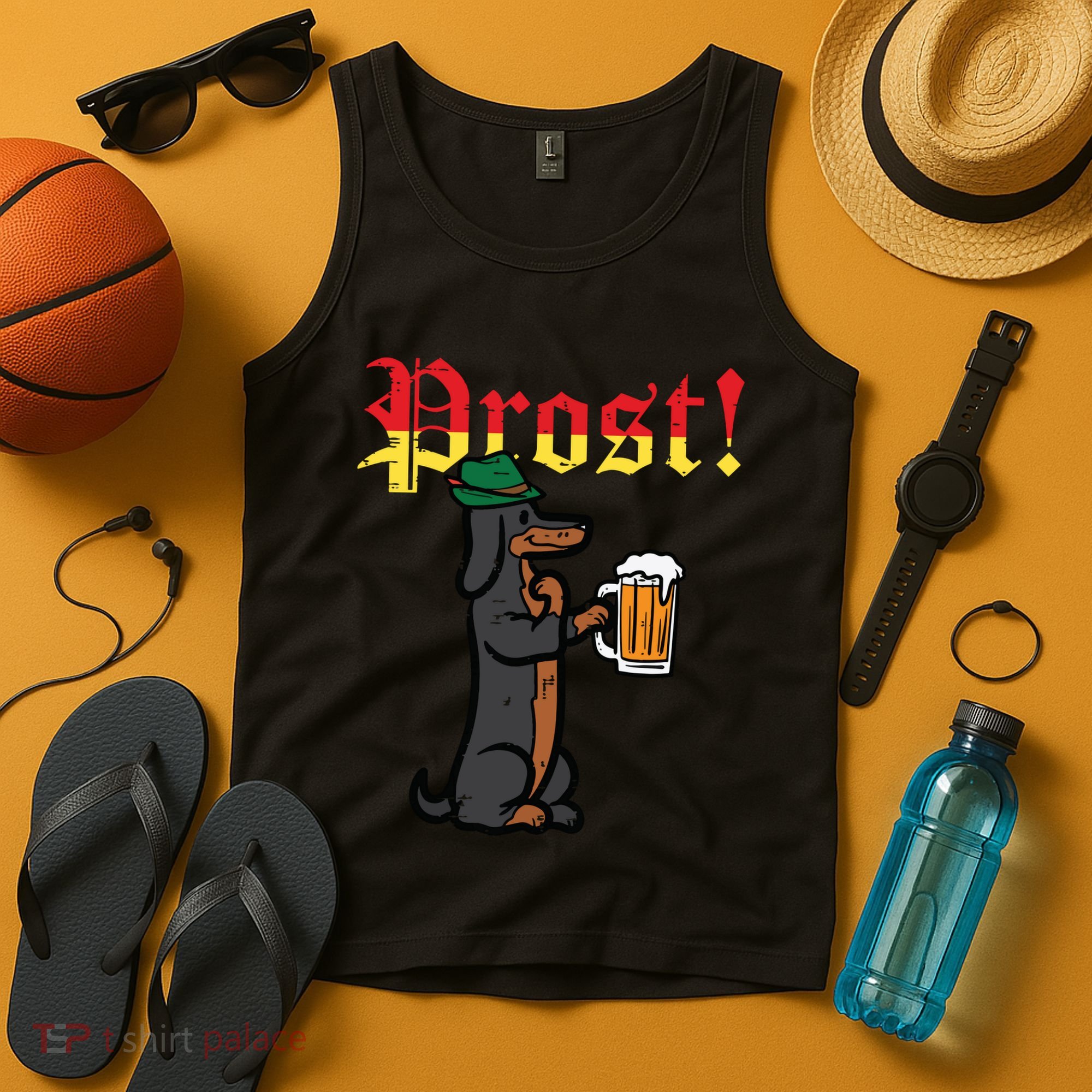 Oktoberfest Wiener Dog Prost German Costume Tank Top